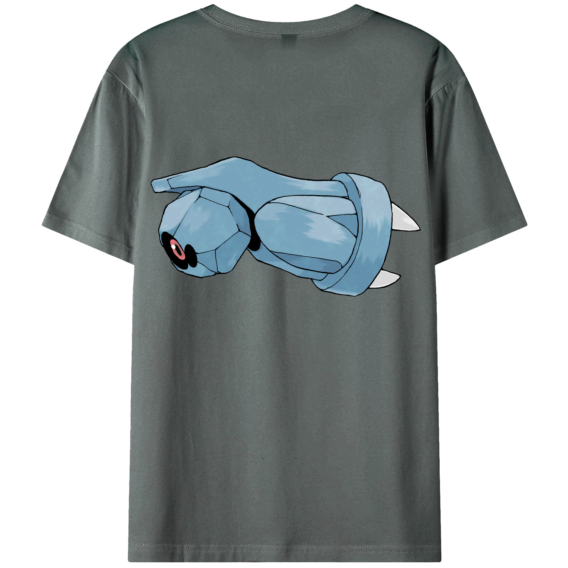 （画像用） ポケットモンスター Pokémon 綿100％ メンズ半袖Tシャツ（バックプリント） 通気性